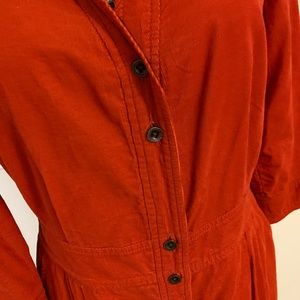 Anthropologie — Corduroy Shirtdress